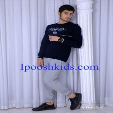 بلوز و شلوار پسرانه آستین بلند مشکی طرح توکیو